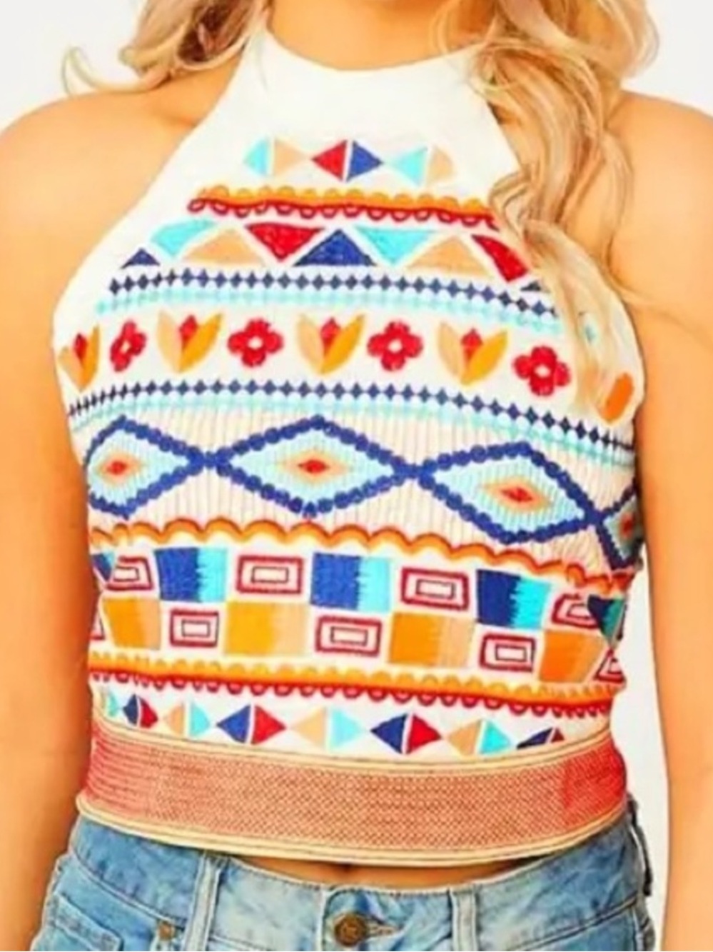 Altar’d State Halter Tie Tank Top